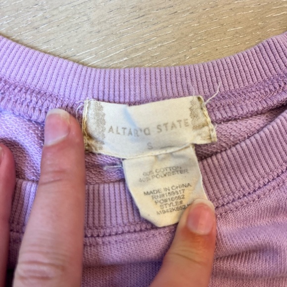 Altard state lavender cropped sweater - Picture 2 of 3